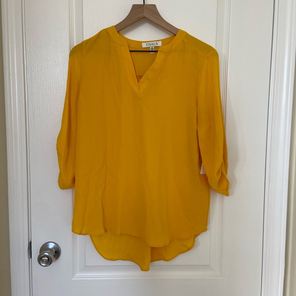 Chaus Women's Mustard Blouse
